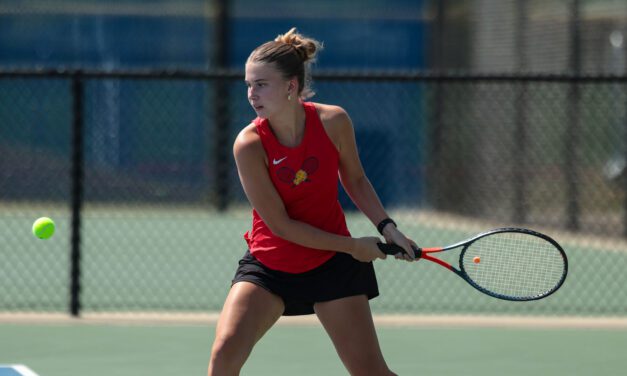 PHOTOS: Lawrence girls tennis in quad at CBAC