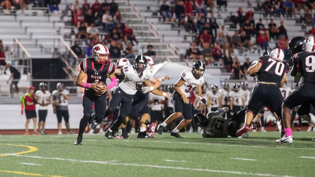 Lawrence High football vs. Shawnee Mission North, Week 7-34