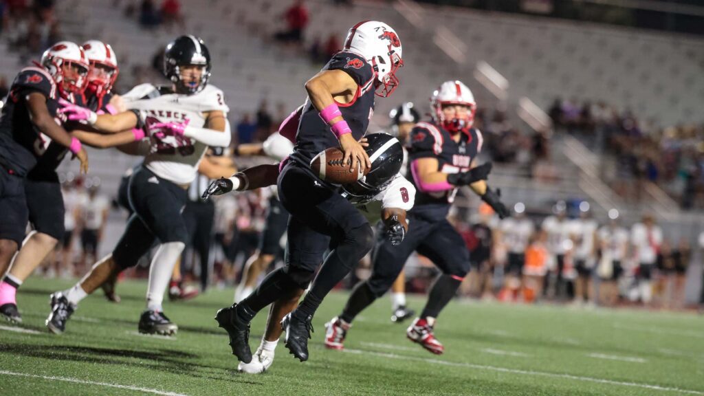 Lawrence High football vs. Shawnee Mission North, Week 7-35