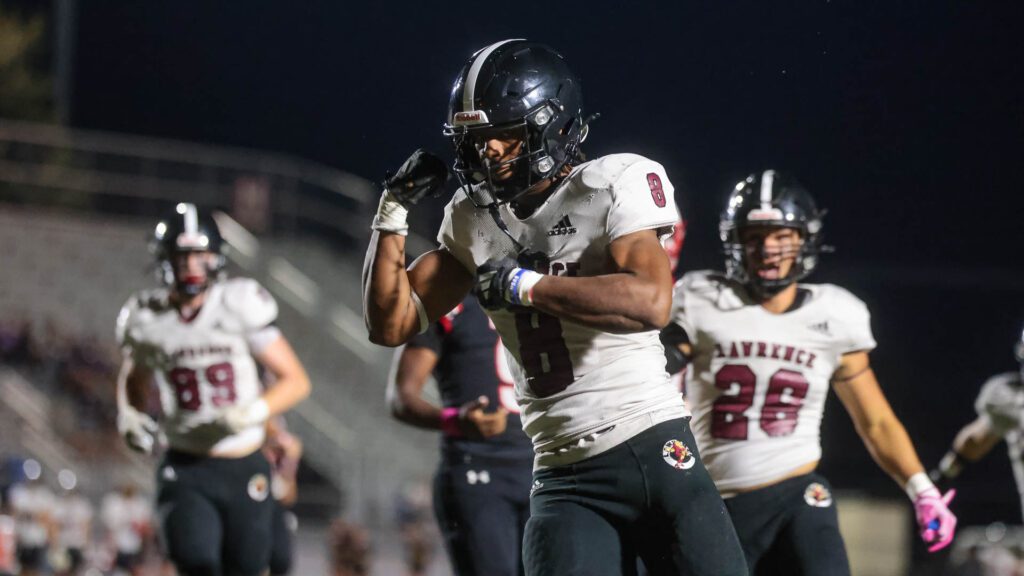 Lawrence High football vs. Shawnee Mission North, Week 7-36