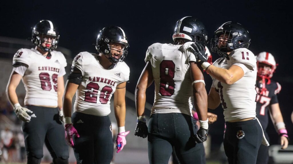 Lawrence High football vs. Shawnee Mission North, Week 7-38