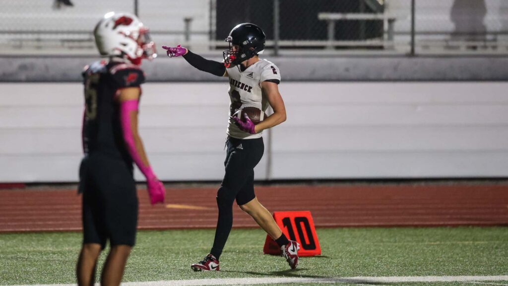 Lawrence High football vs. Shawnee Mission North, Week 7-41