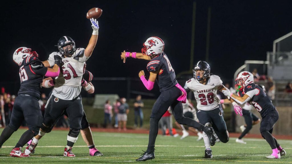 Lawrence High football vs. Shawnee Mission North, Week 7-48
