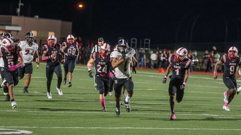 Lawrence High football vs. Shawnee Mission North, Week 7-49