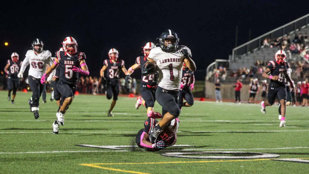 Lawrence High football vs. Shawnee Mission North, Week 7-51