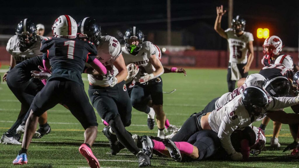 Lawrence High football vs. Shawnee Mission North, Week 7-53