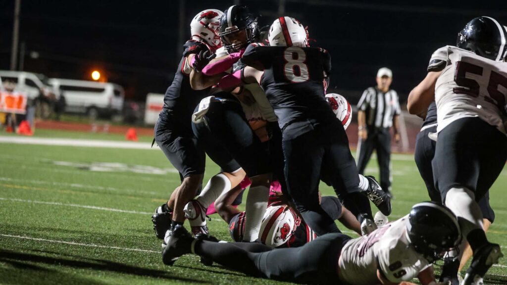 Lawrence High football vs. Shawnee Mission North, Week 7-54
