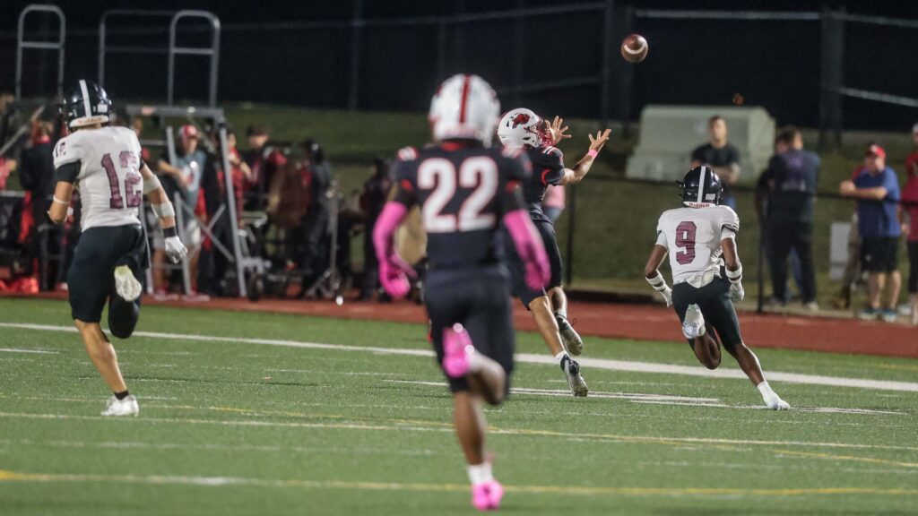 Lawrence High football vs. Shawnee Mission North, Week 7-56