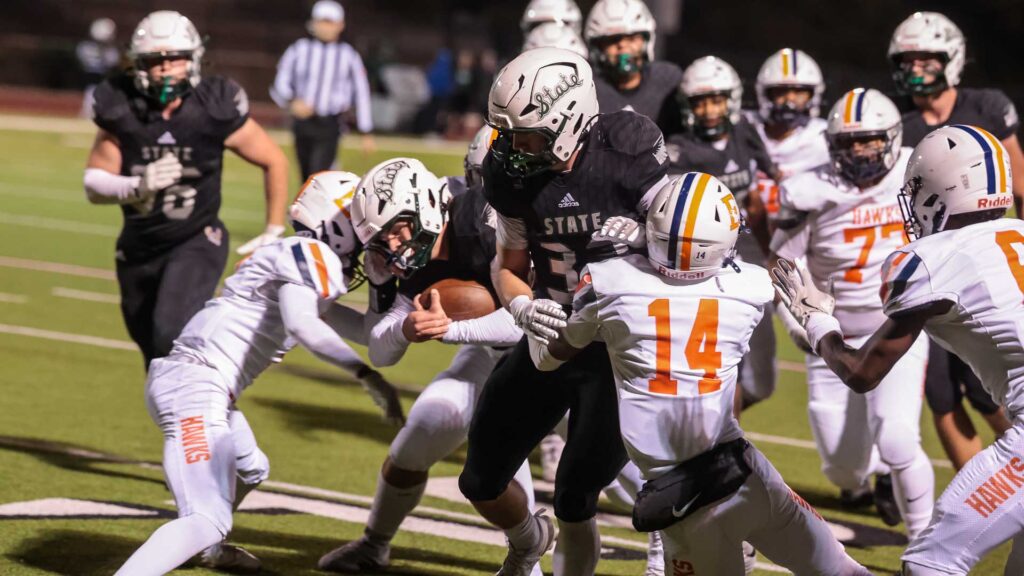 Free State football vs. Olathe East, playoff opener-28