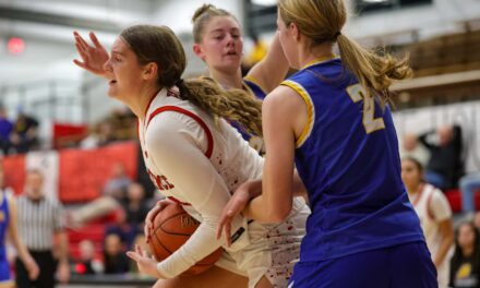 Lawrence High girls basketball absorbs 1st loss, falls to league foe Olathe South 57-34