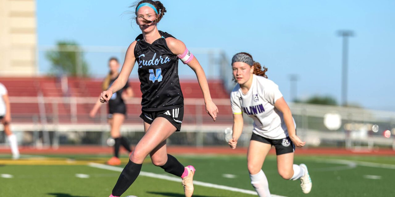Fatigued Baldwin girls soccer team took early lead, but Eudora’s Kerr hits late equalizer in tie during Frontier League action